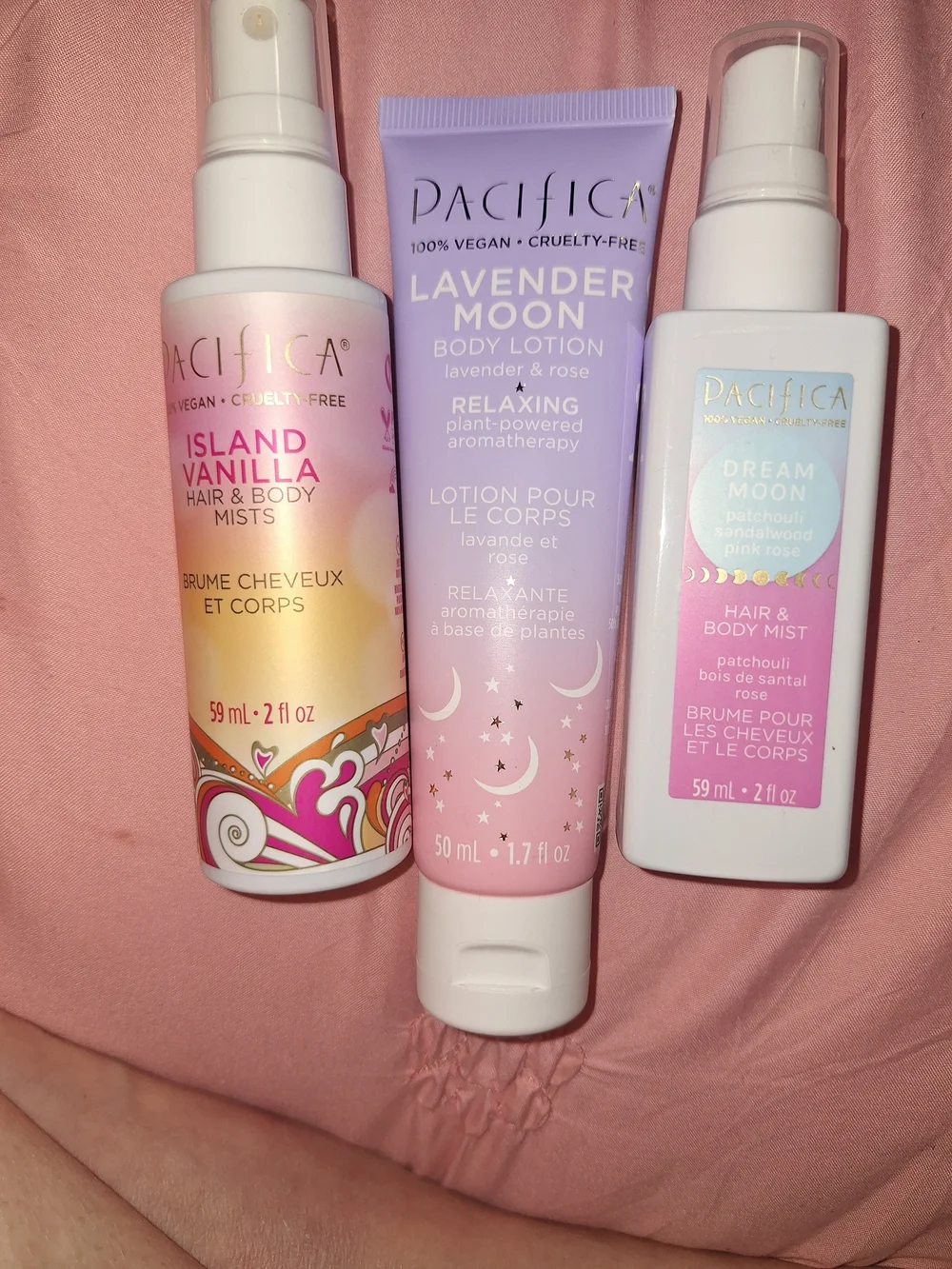 Pacifica Lavender Moon Body Lotion - And Hair Mist Bundle